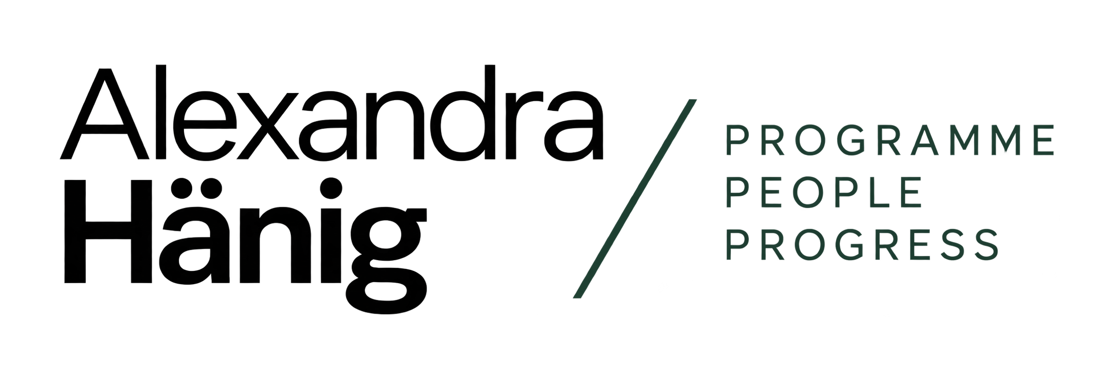 Alexandra Hänig – Programme, People, Progress